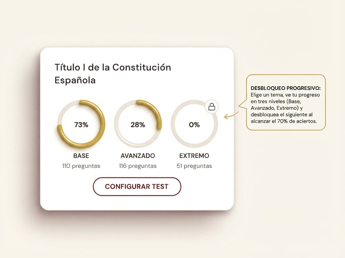 Captura del sistema de desbloqueo progresivo