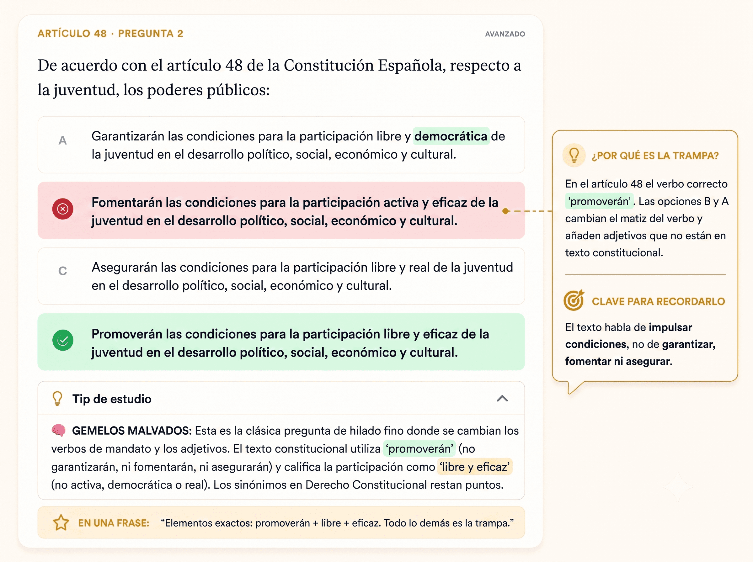 Captura de tip de estudio en la zona de corrección
